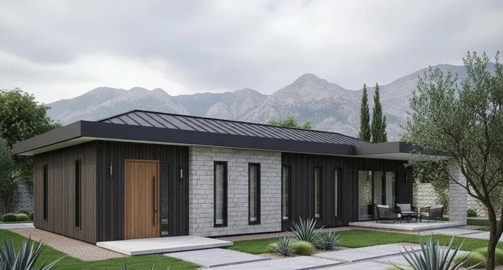 Проект Одноэтажный дом 10 на 15, 104 м2