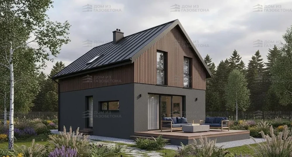 Проект Одноэтажный дом 8 на 9, 51 м2