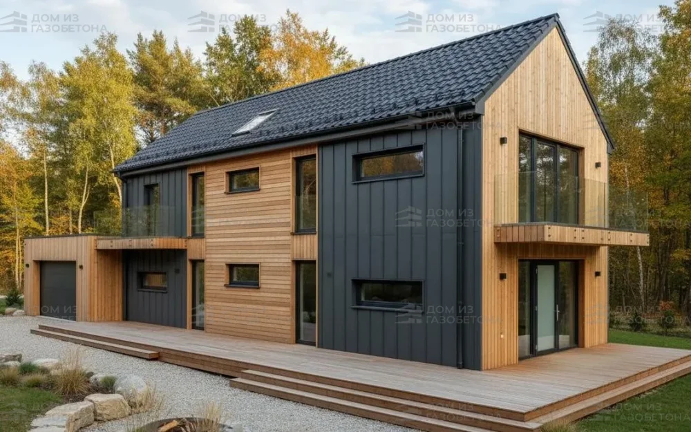 Проект Двухэтажный дом 13 на 11, 175 м2