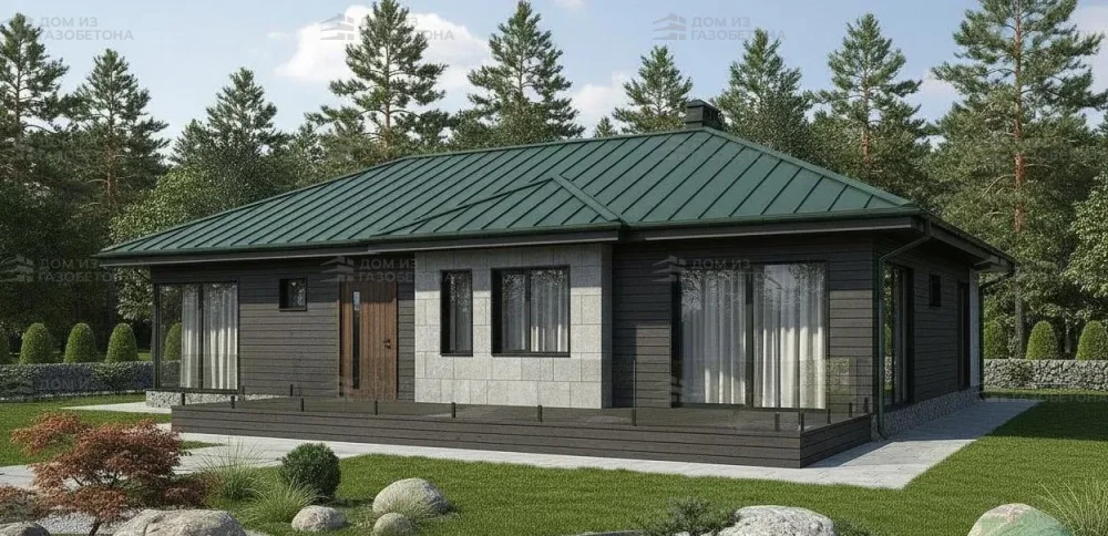 Проект Одноэтажный дом 14 на 20, 178 м2