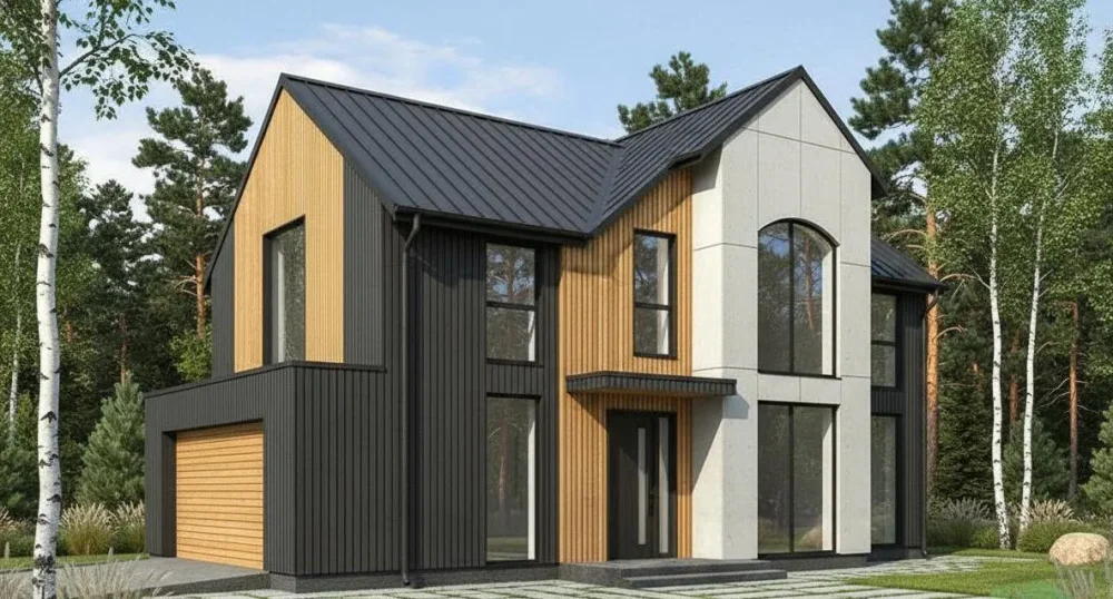 Проект Двухэтажный дом 11 на 14, 169 м2