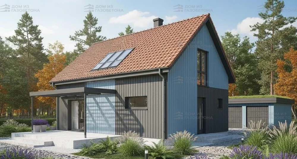 Проект Двухэтажный дом 16 на 10, 179 м2