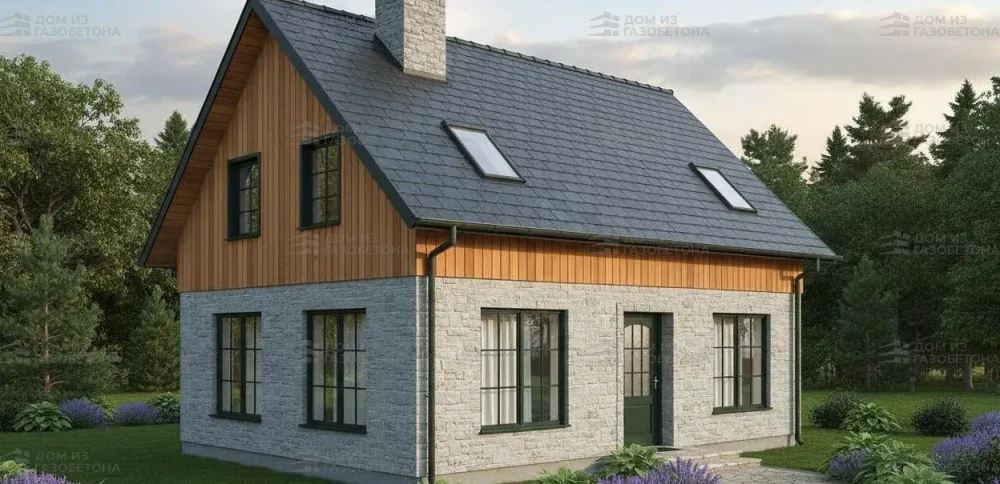 Проект Двухэтажный дом 9 на 8, 104 м2