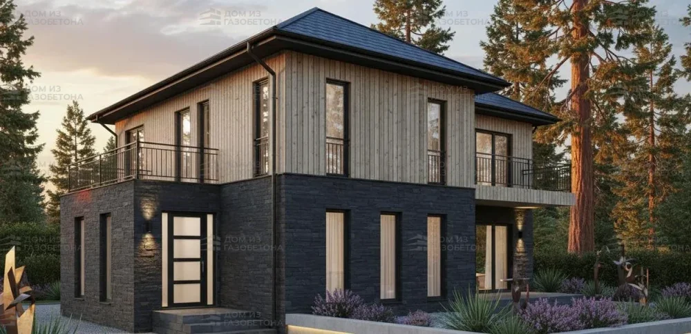 Проект Двухэтажный дом 11 на 14, 183 м2